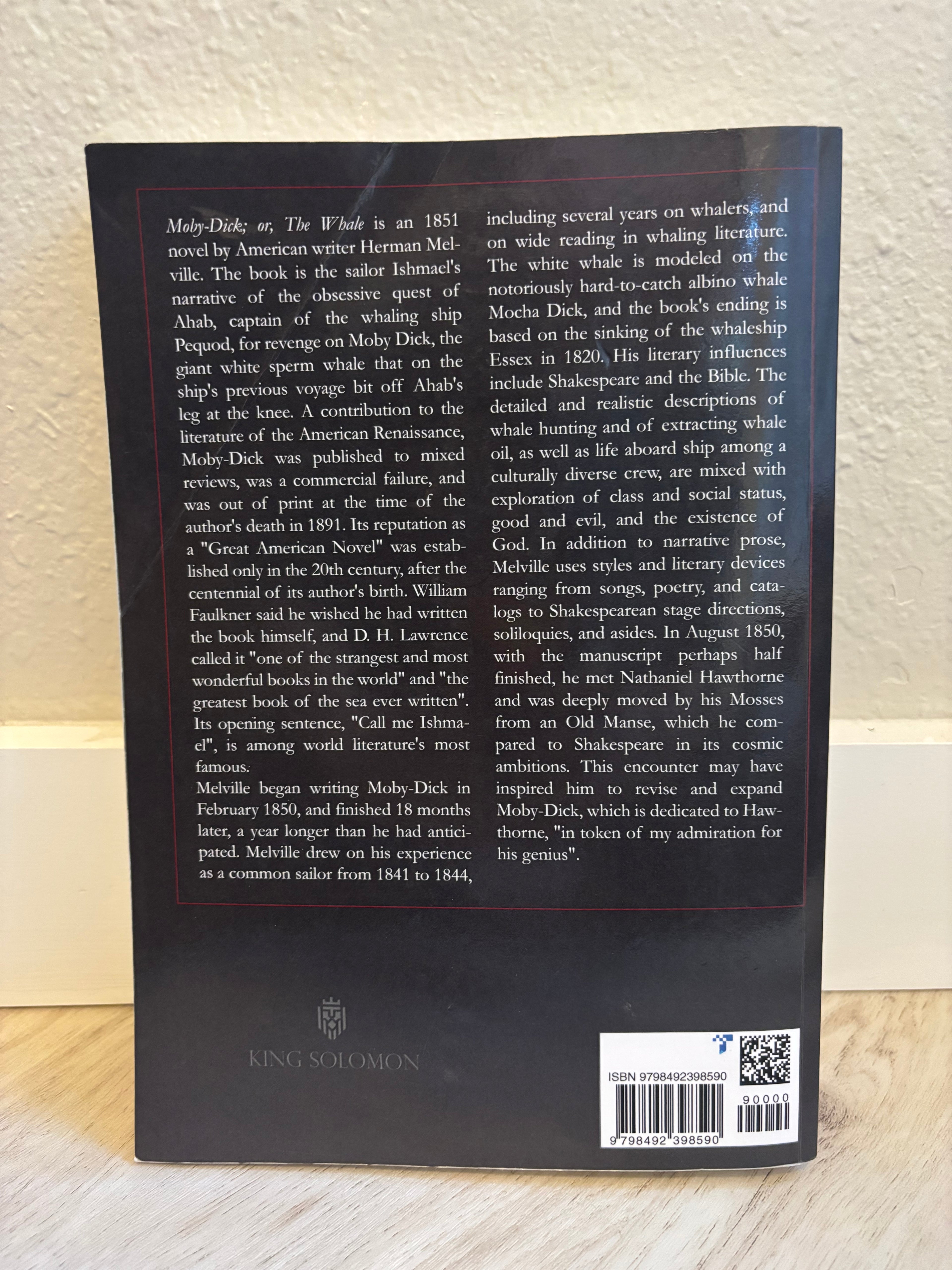 Moby-Dick; or, The Whale — Oversized Edition by Herman Melville
