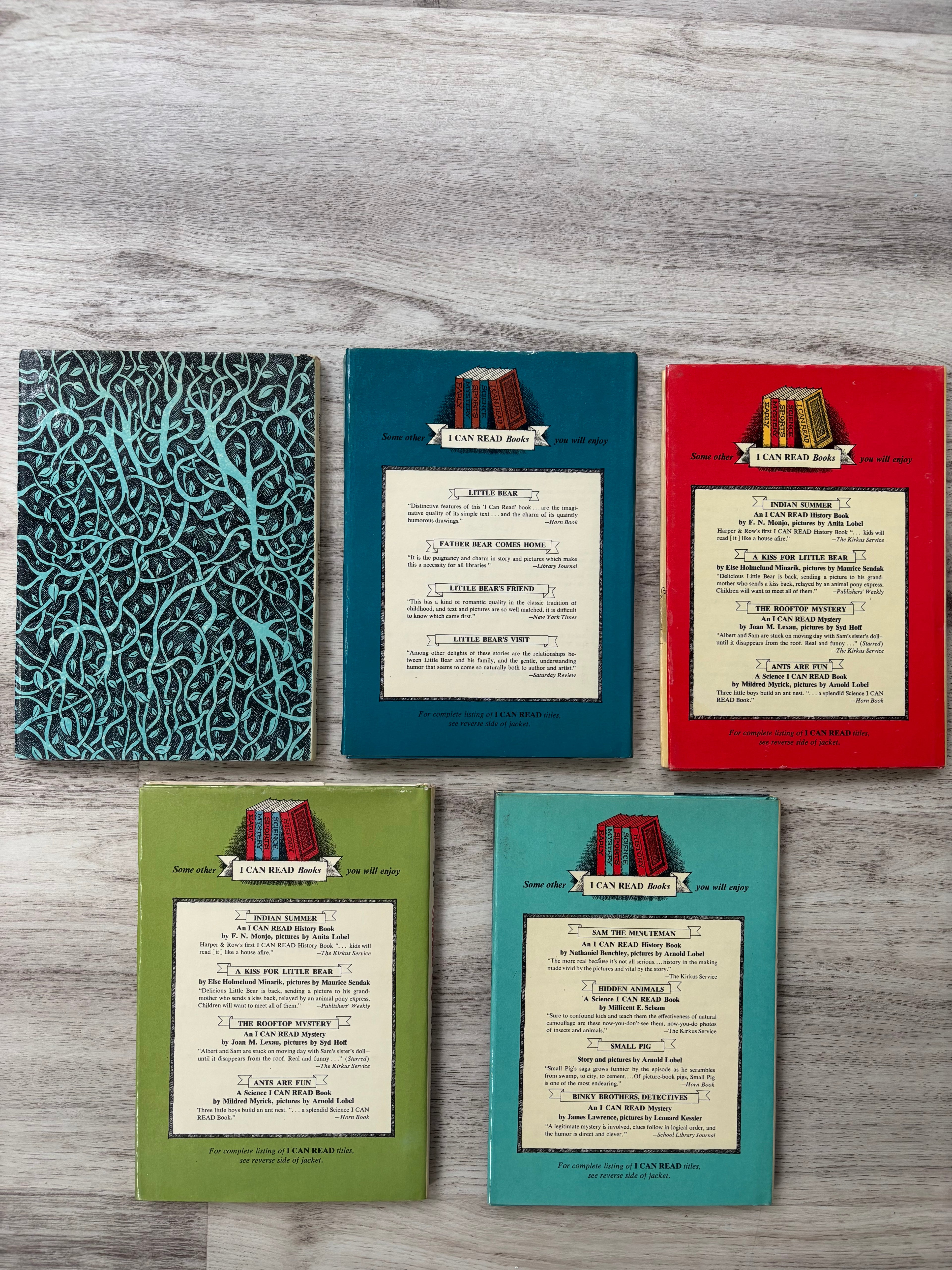 Vintage I Can Read Children's 5-Book Bundle by Various Authors