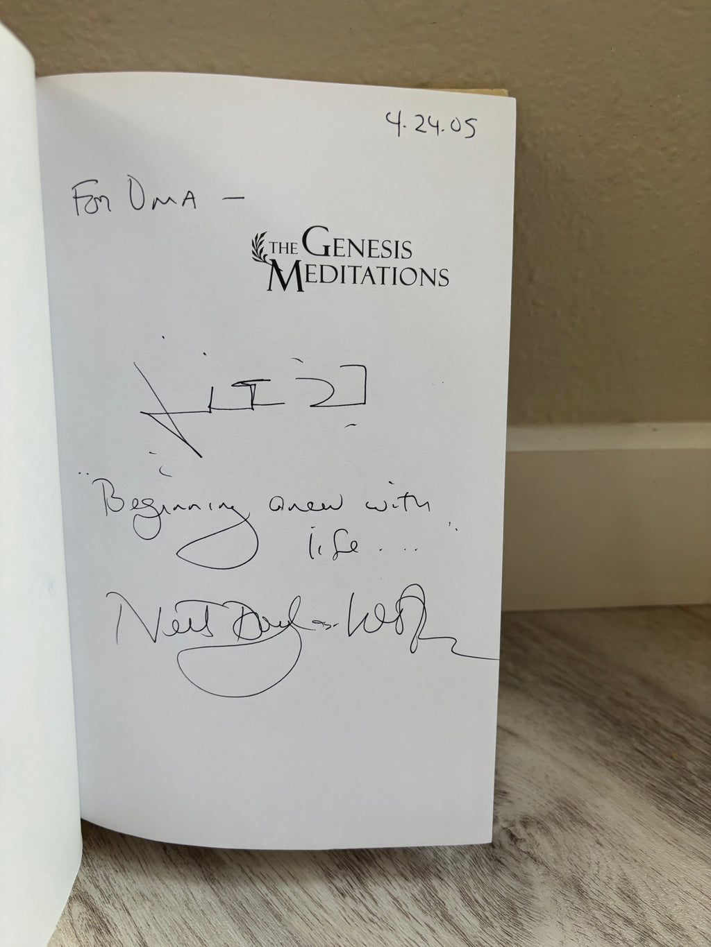 ✍️ The Genesis Meditations by Neil Douglas-Klotz, SIGNED