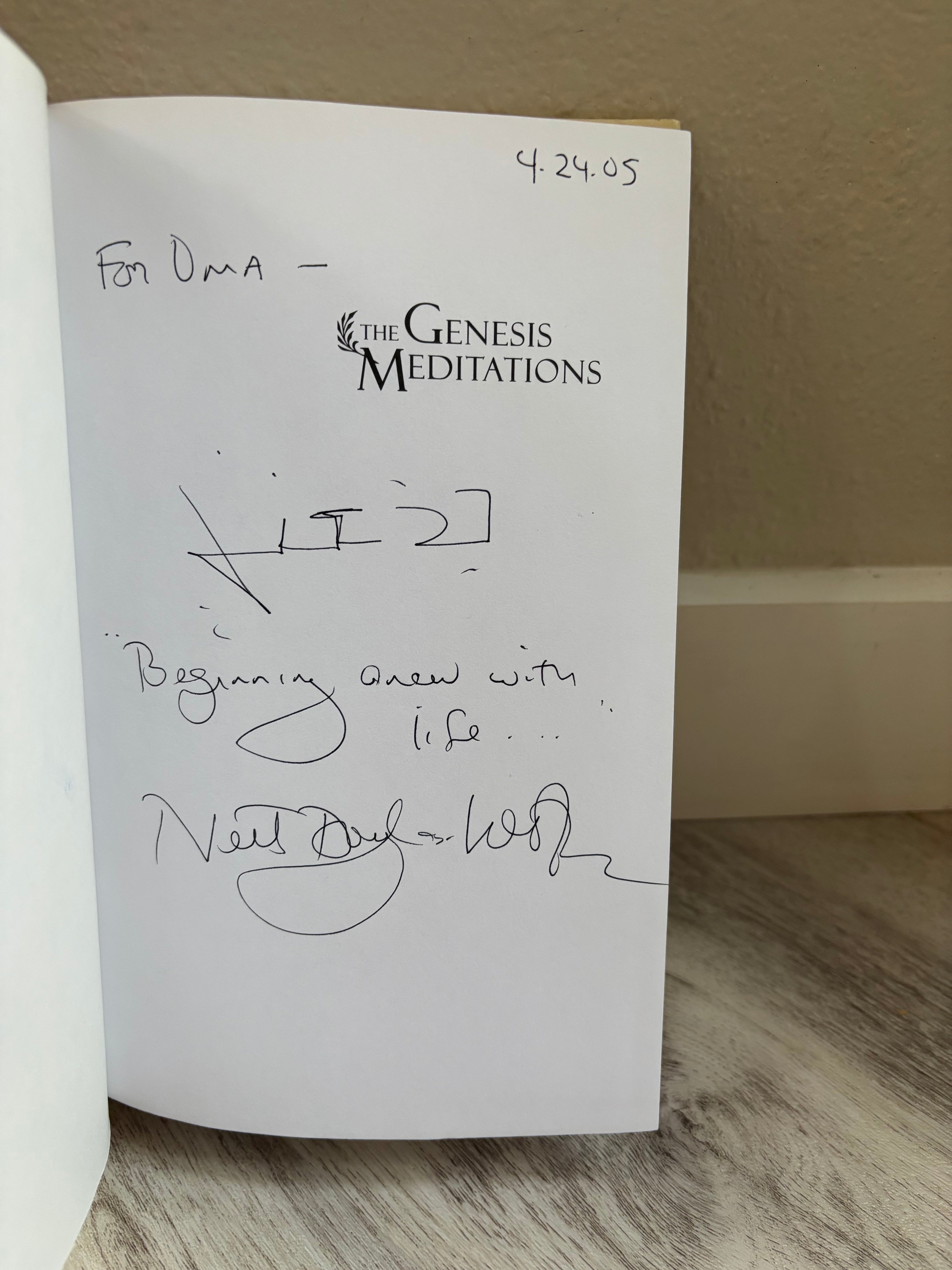 ✍️ The Genesis Meditations by Neil Douglas-Klotz, SIGNED