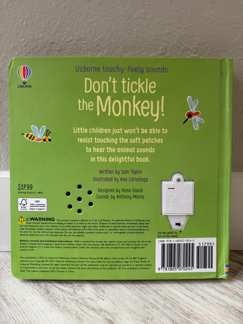 Don't Tickle the Monkey! by Sam Taplin