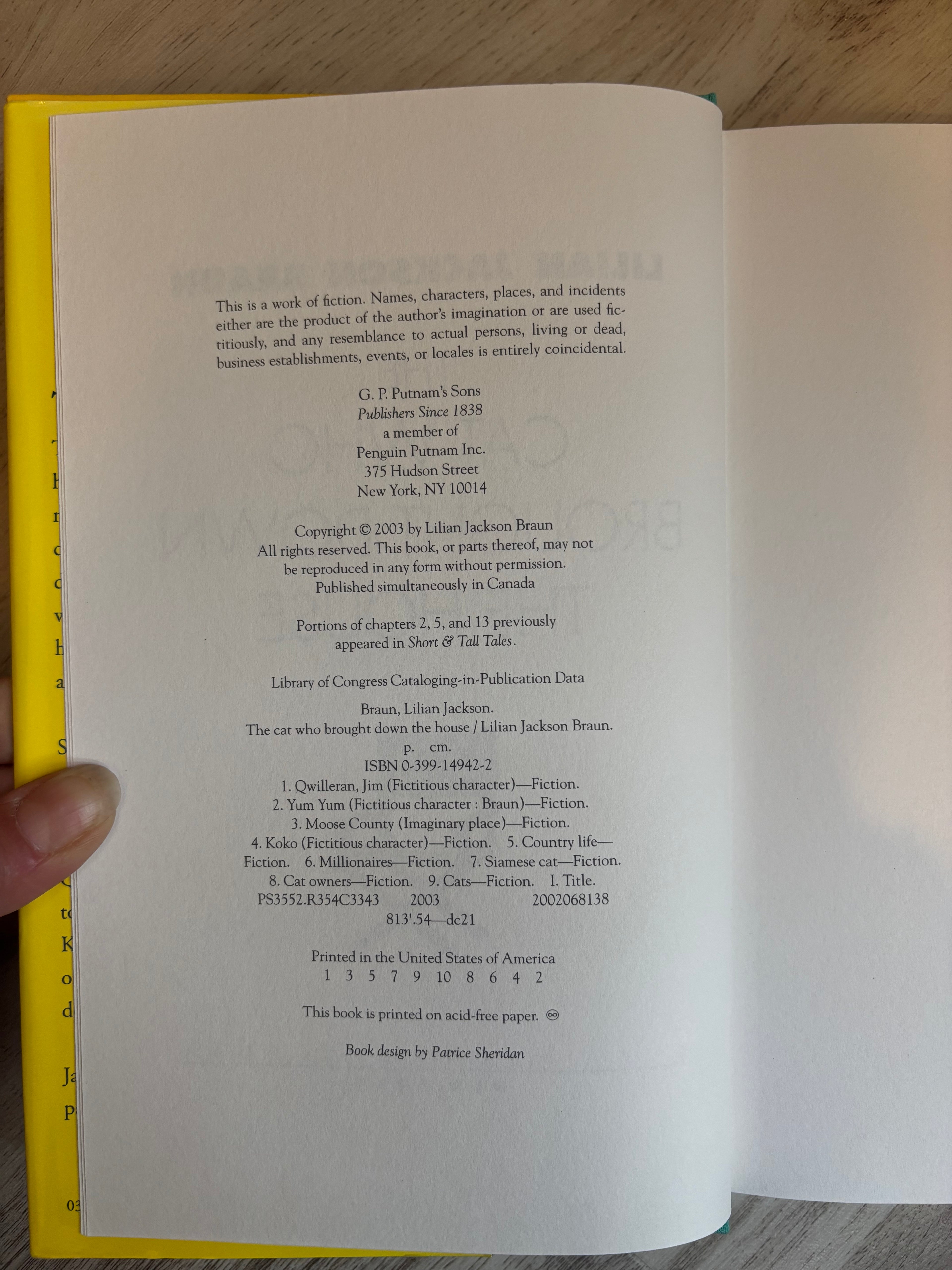The Cat Who Brought Down the House by Lilian Jackson Braun