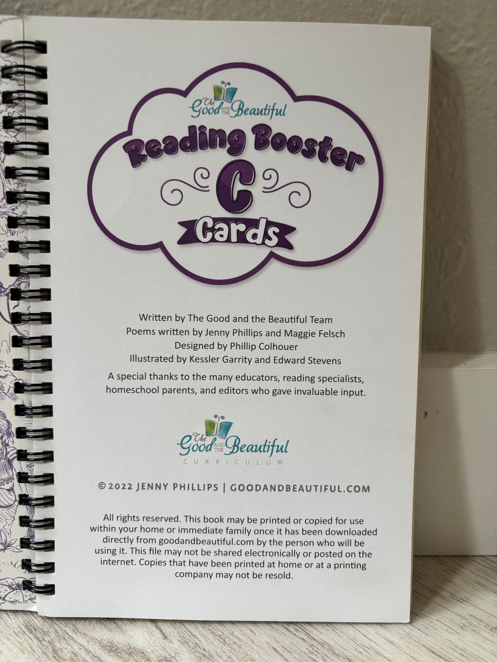 Reading Booster C Cards by The Good and the Beautiful