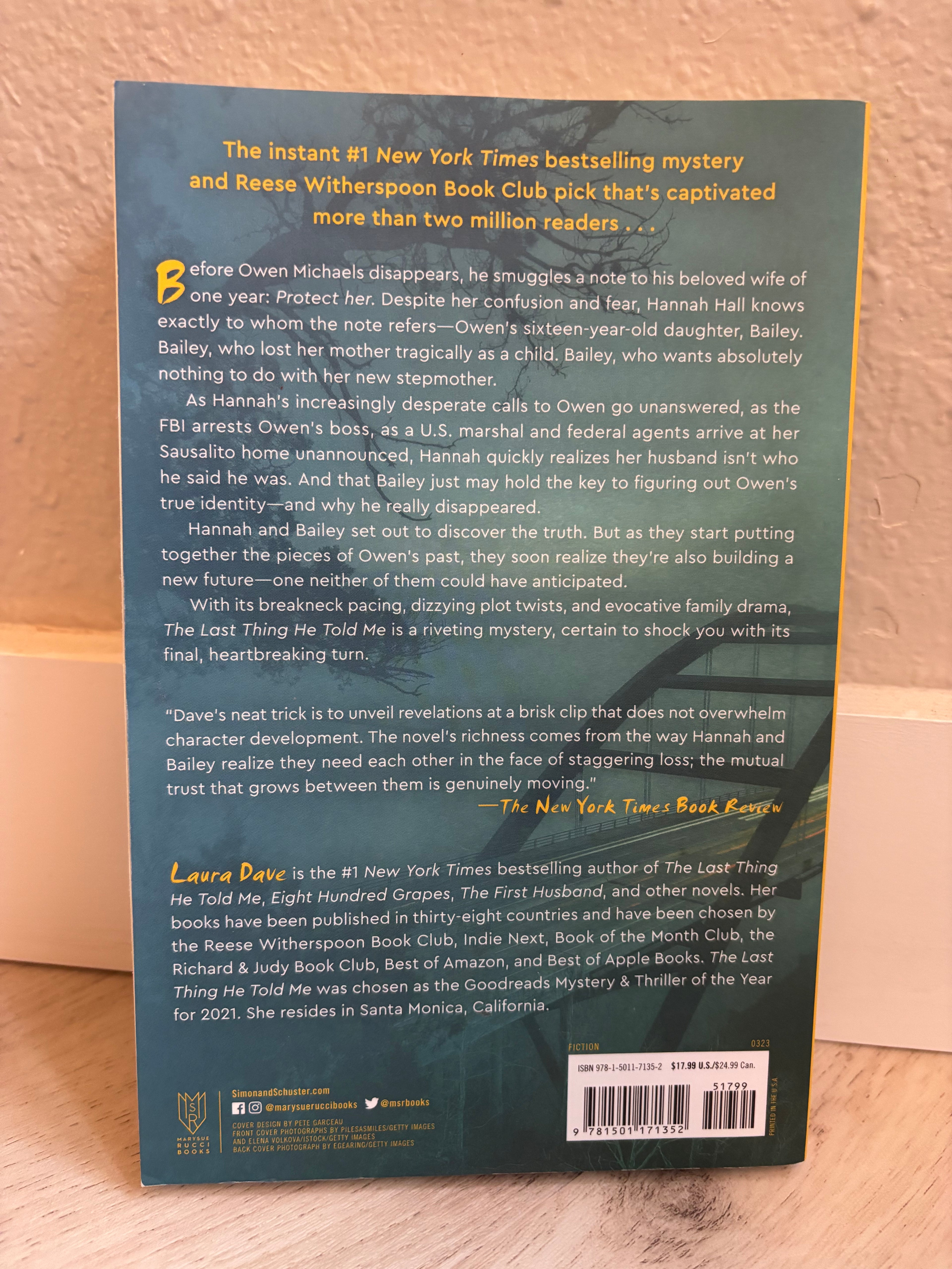 The Last Thing He Told Me by Laura Dave
