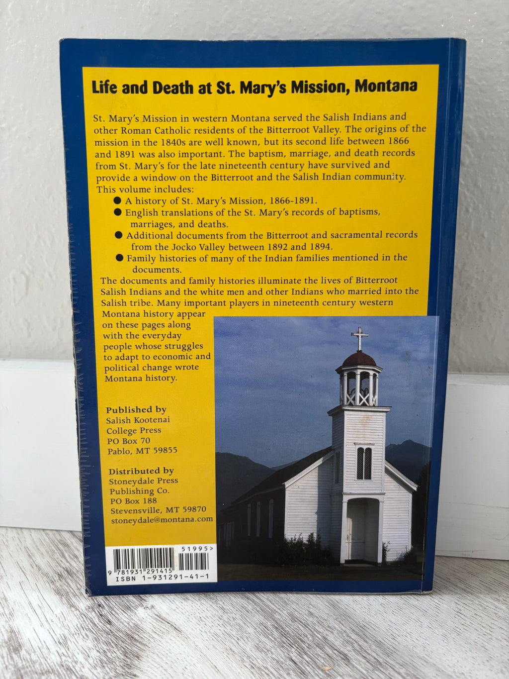 ✍️ Life and Death at St. Mary's Mission, Montana by Robert J. Bigart - SIGNED