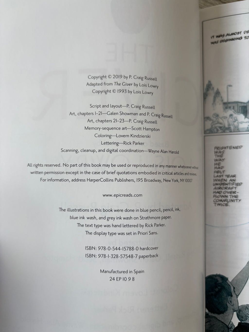 The Giver: The Graphic Novel by Lois Lowry & P. Craig Russell