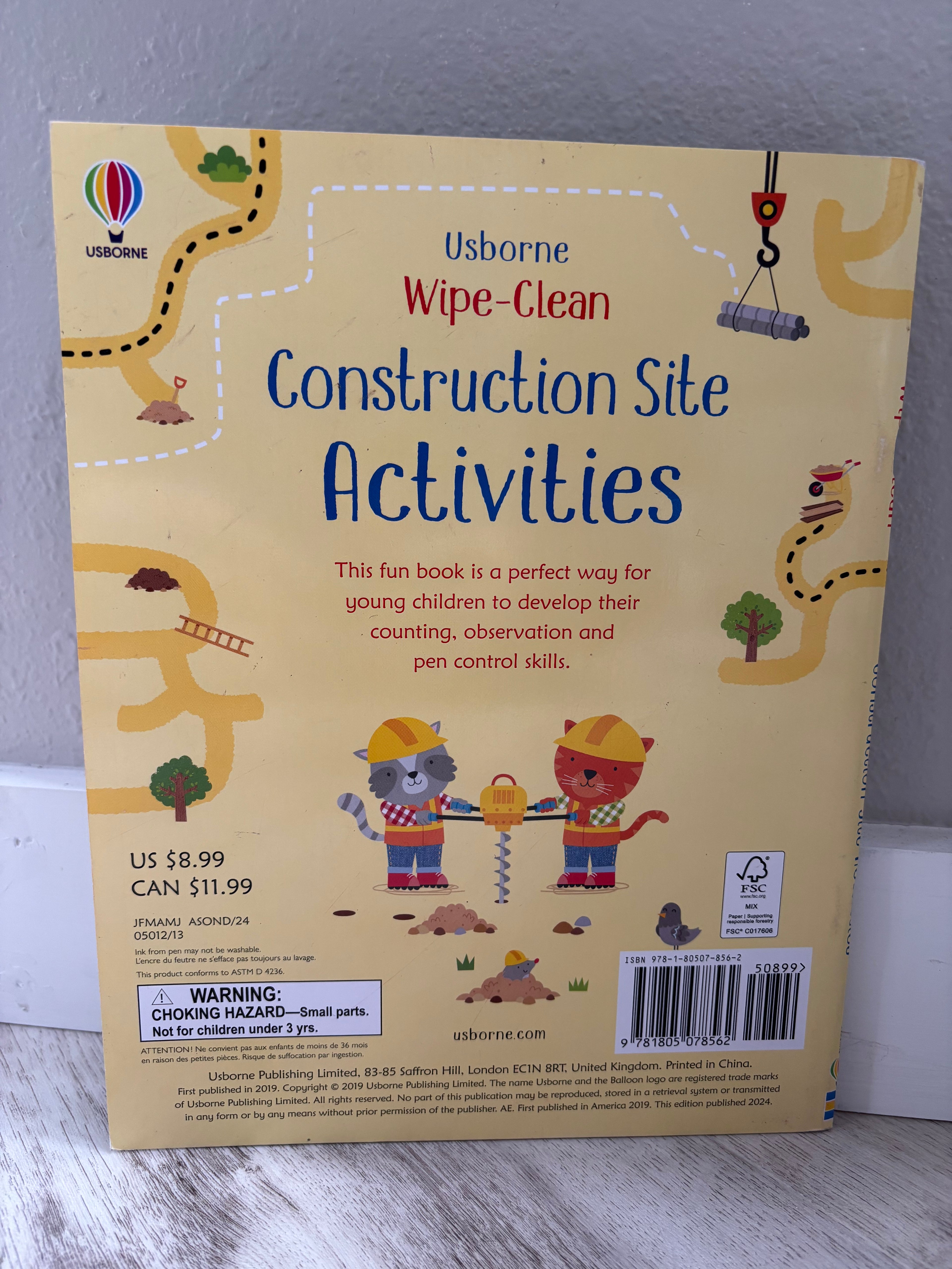 Wipe-Clean Construction Site Activities by Kirsteen Robson