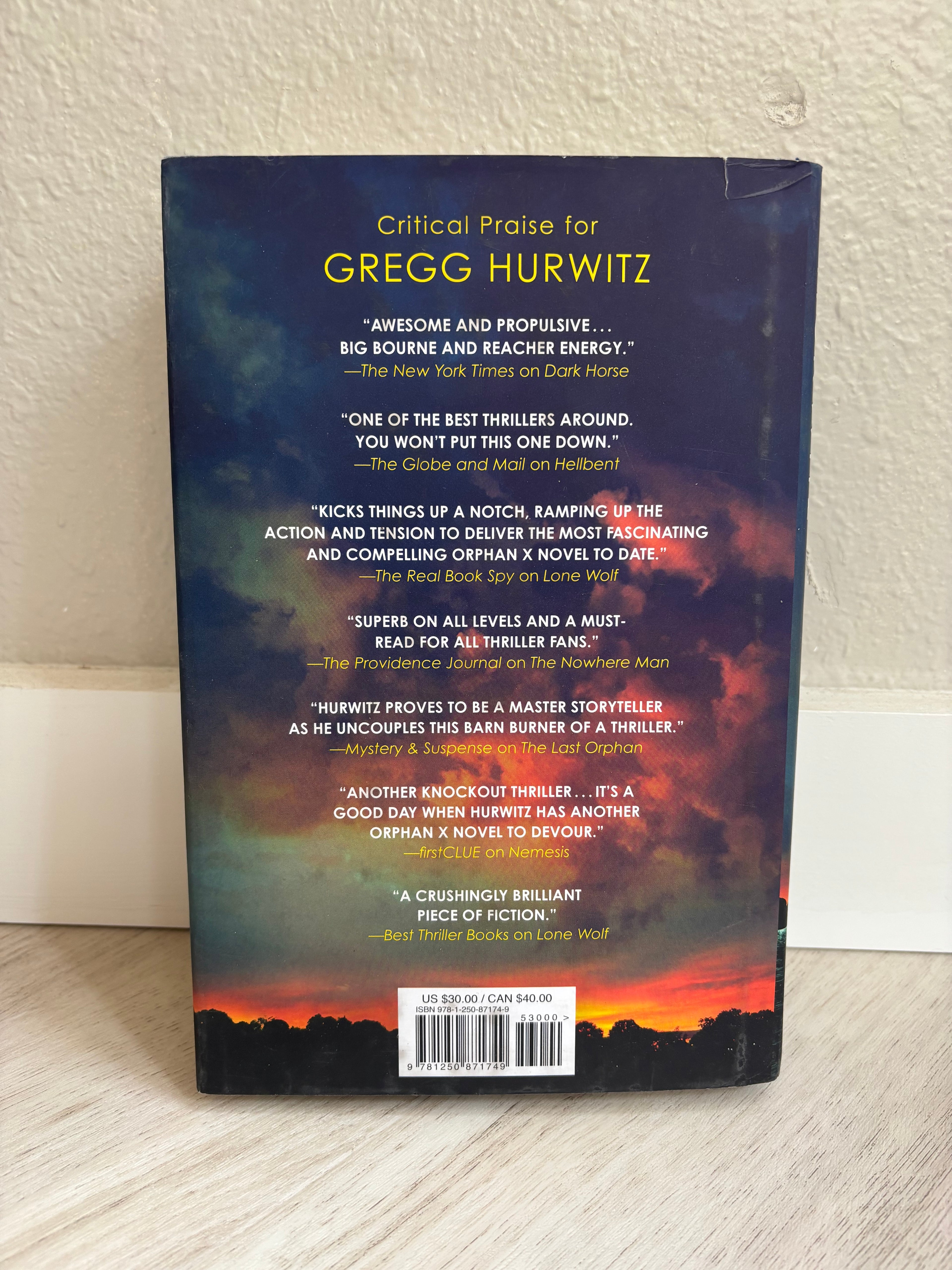 ✍️ Nemesis by Greg Hurwitz (Signed Copy)