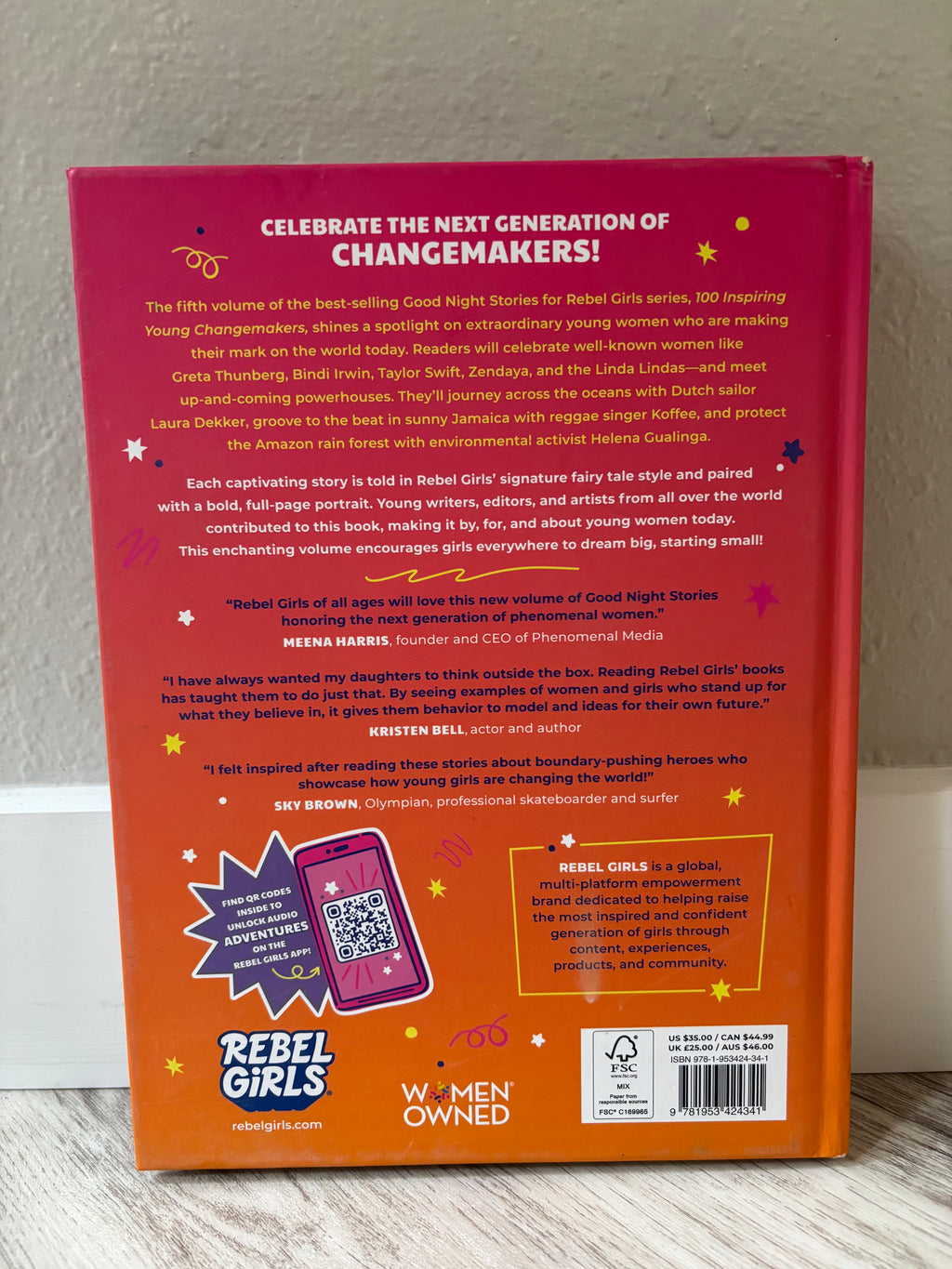 Good Night Stories for Rebel Girls: 100 Inspiring Young Changemakers by Jess Harriton & Maithy Vu