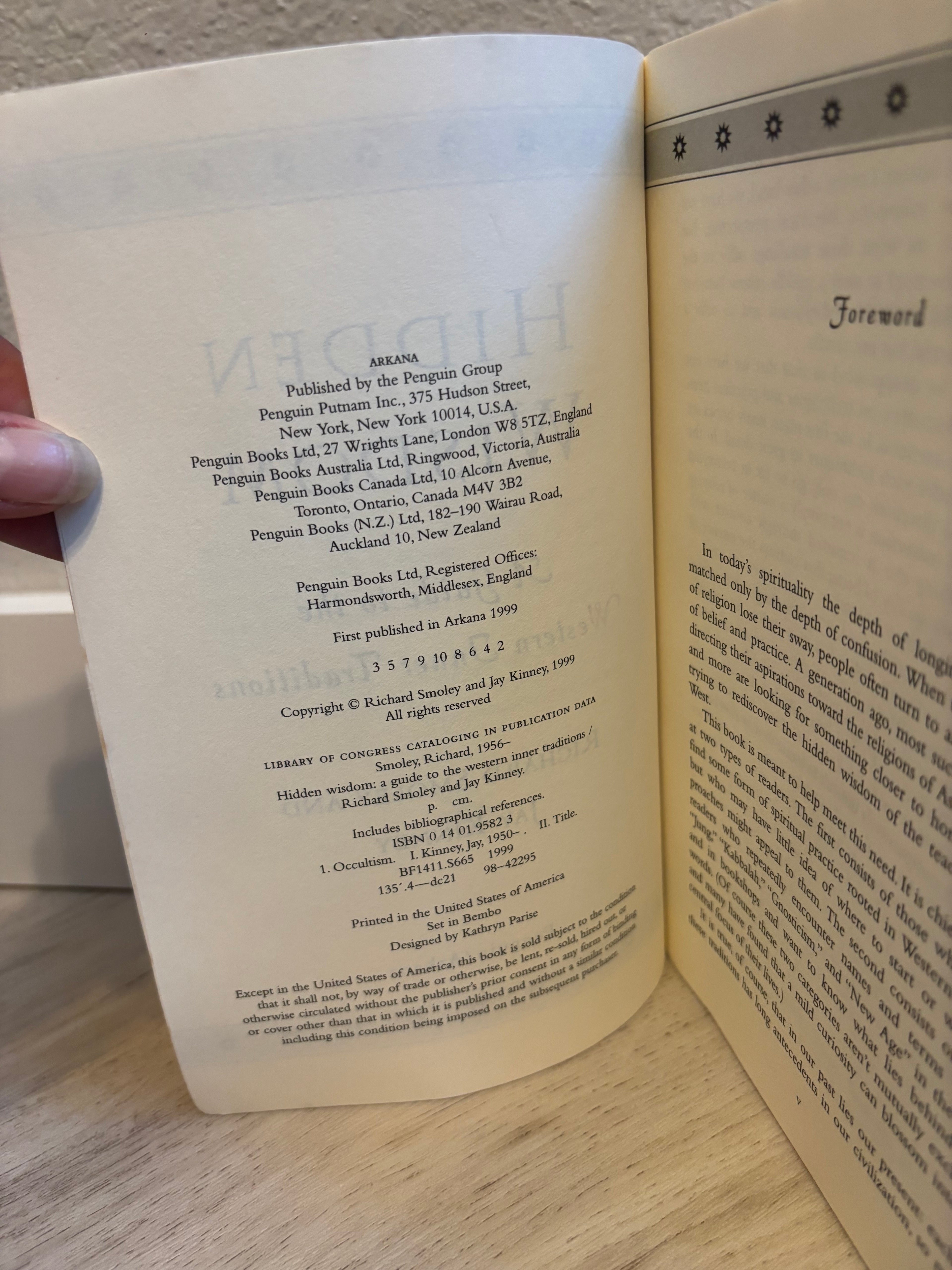 Hidden Wisdom by Richard Smoley & Jay Kinney