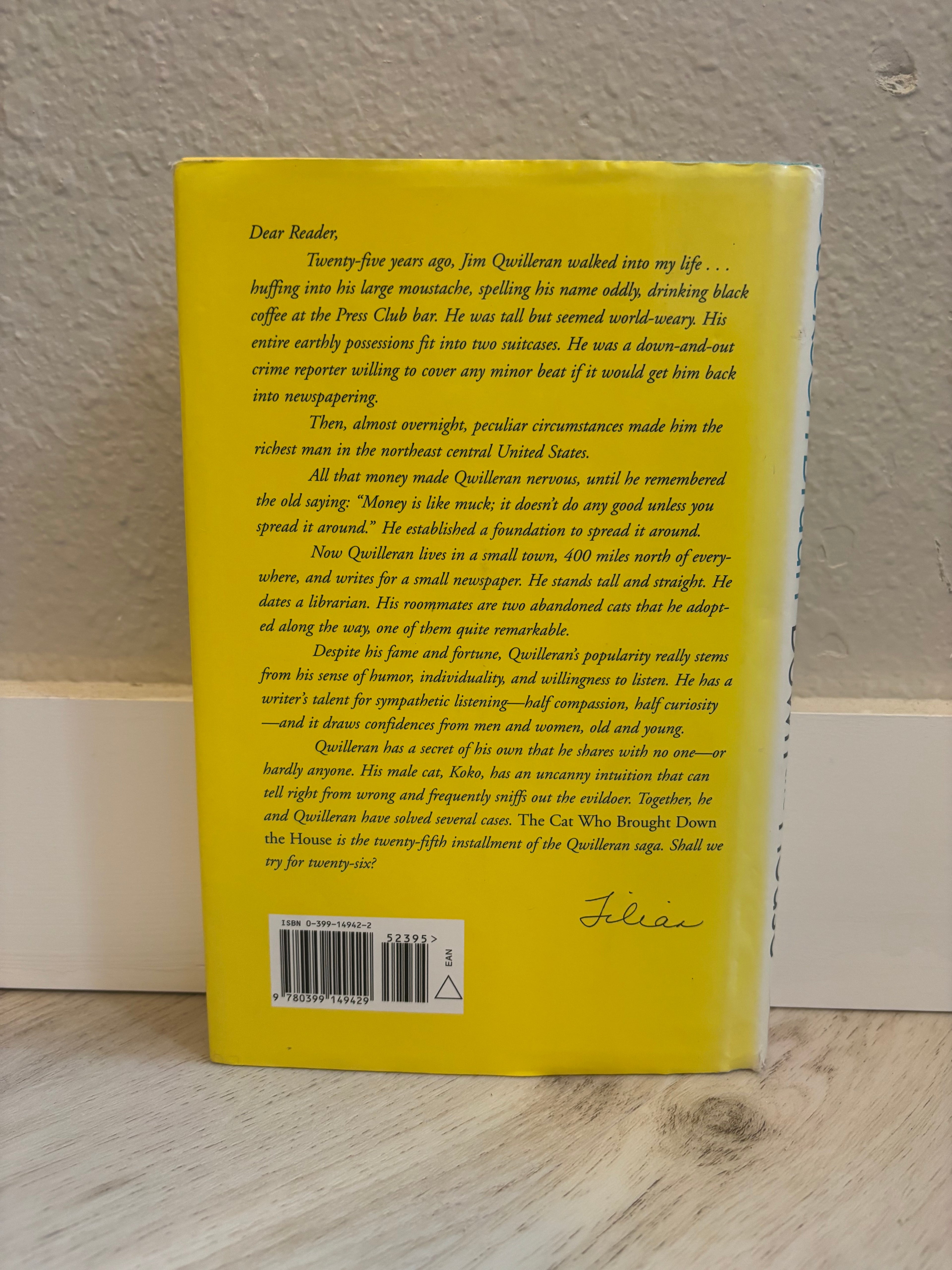 The Cat Who Brought Down the House by Lilian Jackson Braun