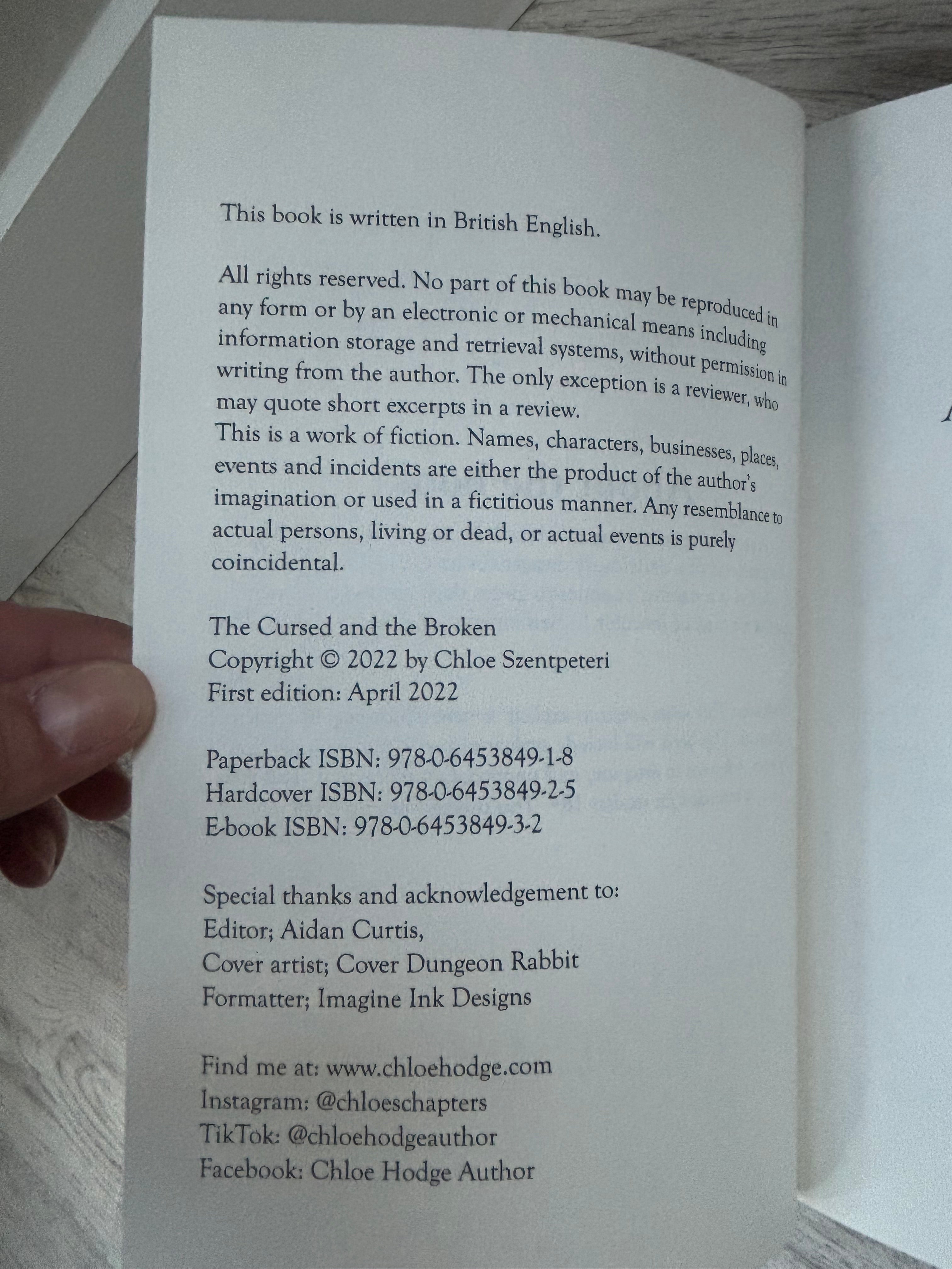 The Cursed and the Broken by Chloe Hodge